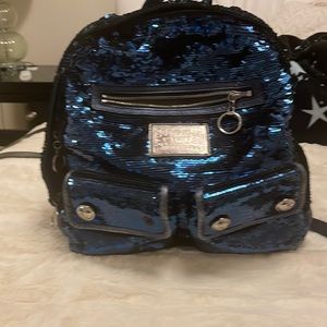 Coach sparkling handbag backpack